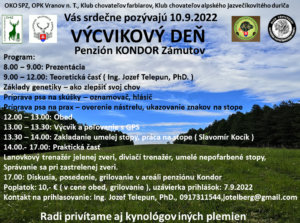 Read more about the article Výcvikový deň KCHF Kondor – Zamutov
