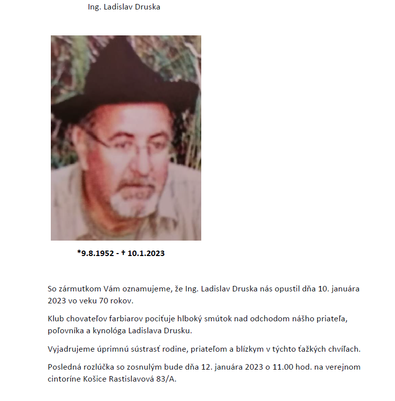 Read more about the article Parte Ing. Ladislav Druska