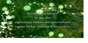 Read more about the article Výcvikový deň farbiarov 20.máj 2023 Spádová oblasť Púchov, Považská Bystrica , Ilava