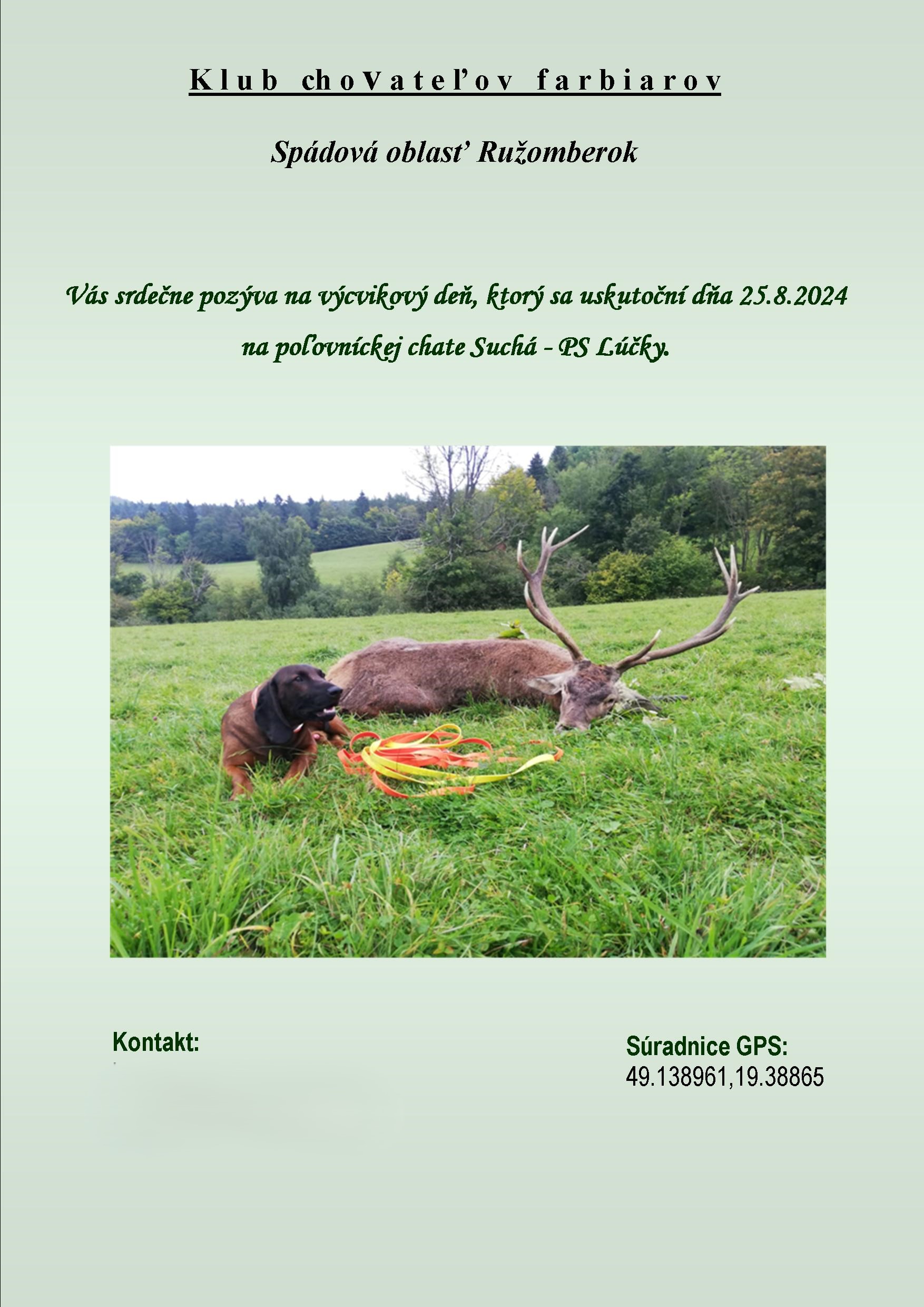 Read more about the article Výcvikový deň spádová oblasť Ružomberok 25.8.2024