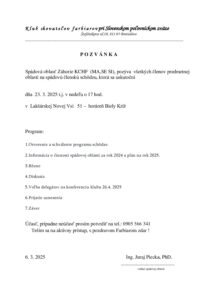 Read more about the article Pozvánka na spádovú schôdzu Záhorie (MA, SE, SI)